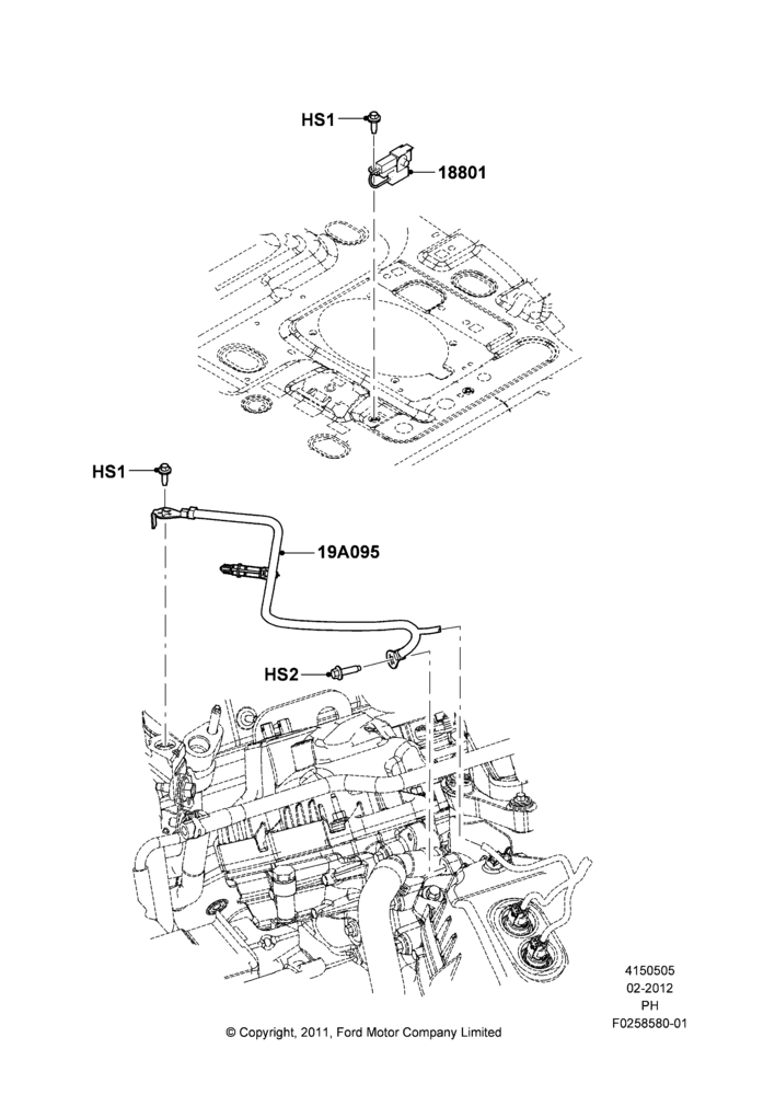Схема Помехоподавление, 3.5L Cyclone V6 Petrol TIVCT, Limited Version, SE Version, SEL Version; 06.02.2012–01.03.2019
