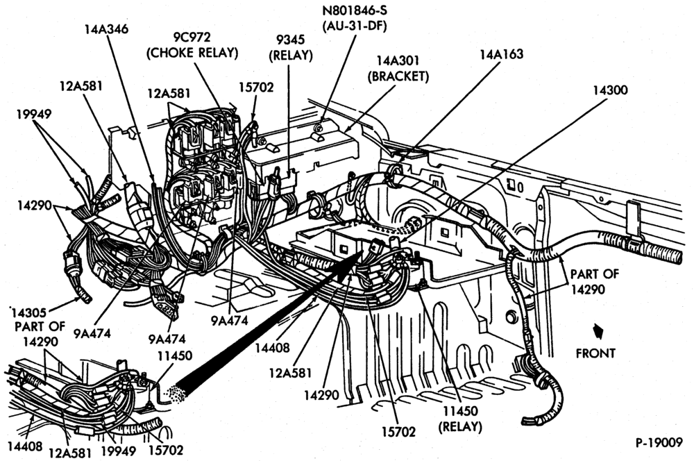 Схема ELECTRICAL SYSTEMS-(1986)- 6 cyl. 171 (2.8L)-A