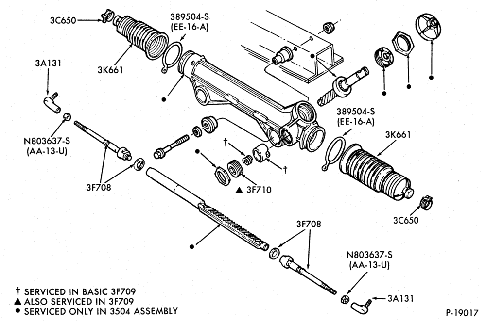 Схема STEERING-Steering gear assy.-A - Page B
