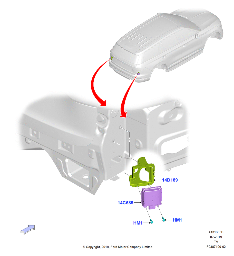 Схема Парктроник, With Blind Spot Monitoring, BLIS With CTA W/Trailer Lite; 06.05.2019