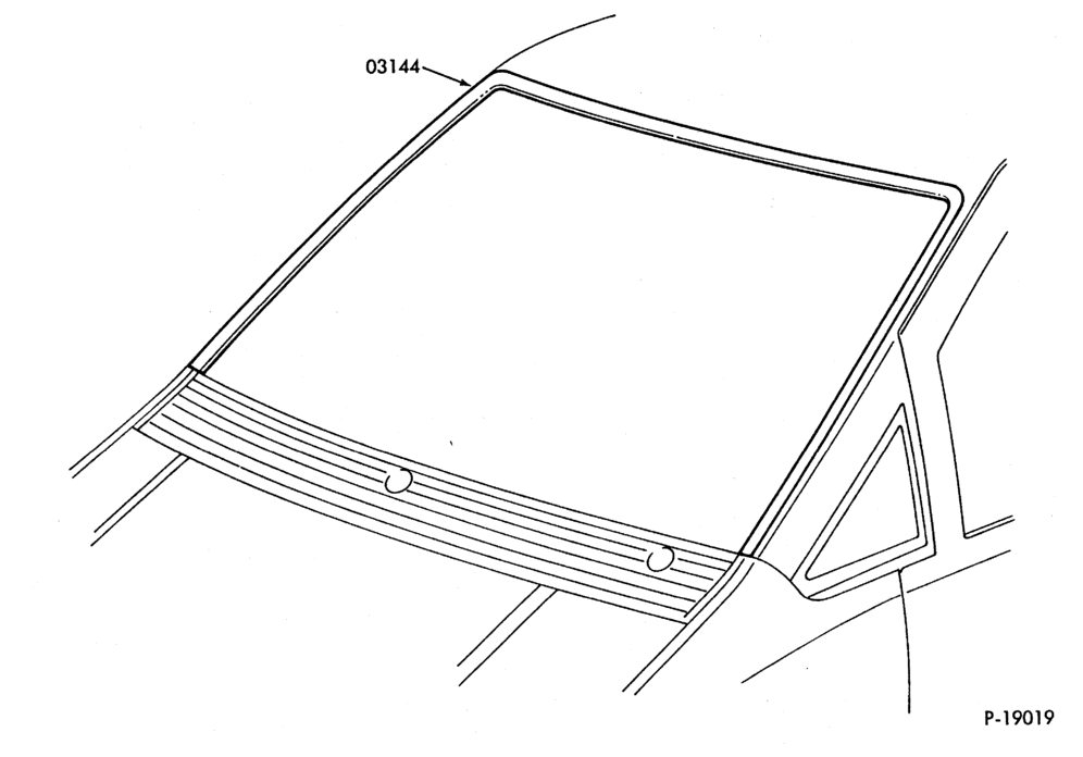 Схема WINDSHIELD MOULDINGS