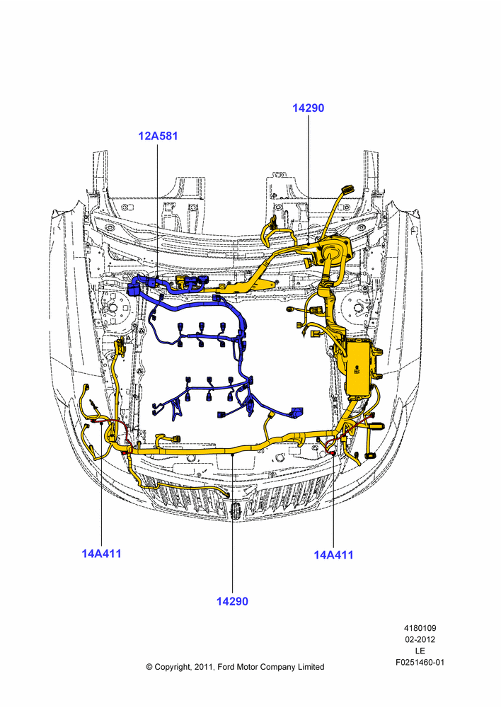 Схема Проводка двигателя и КПП, 3.7L DOHC V6 Gas.; 06.02.2012