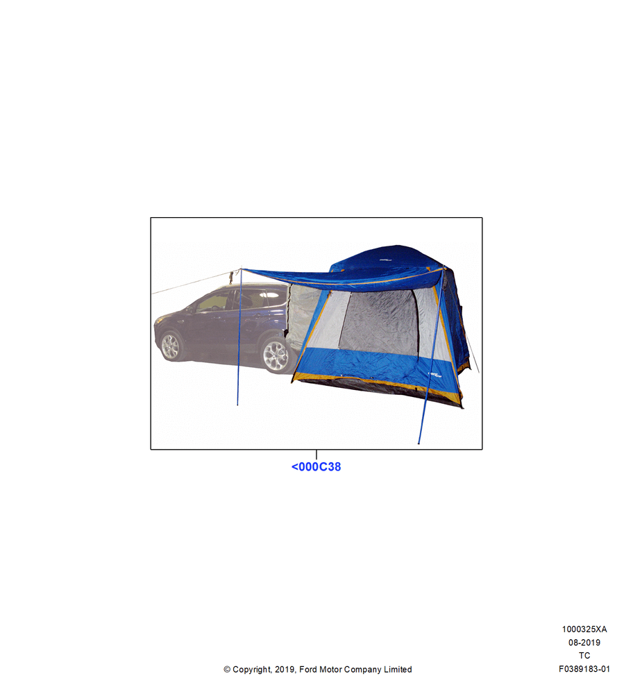 Схема Декор кузова — зад, Accessory, Bed Tent; 19.08.2019