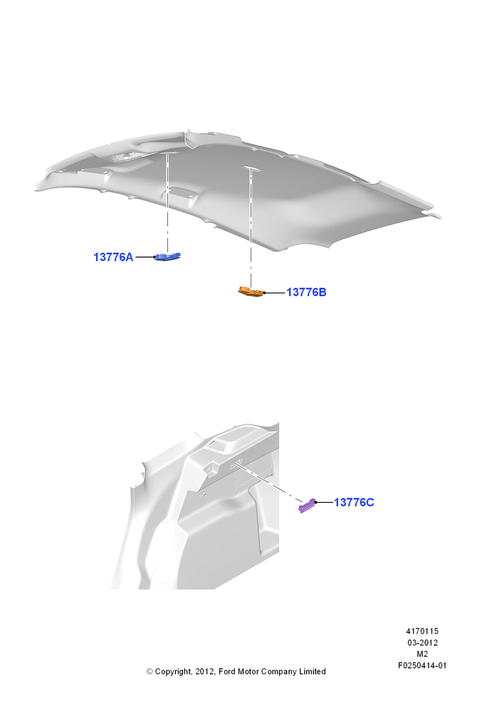 Схема Плафоны салона, Less Roof Line Conversion, Header Mounted Courtesy/Maplight; 09.04.2012–13.08.2019