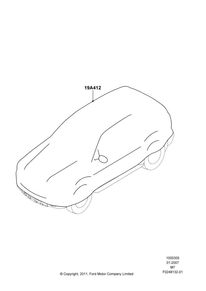 Схема Средства ухода, Vehicle Cover; 08.01.2007–29.04.2012