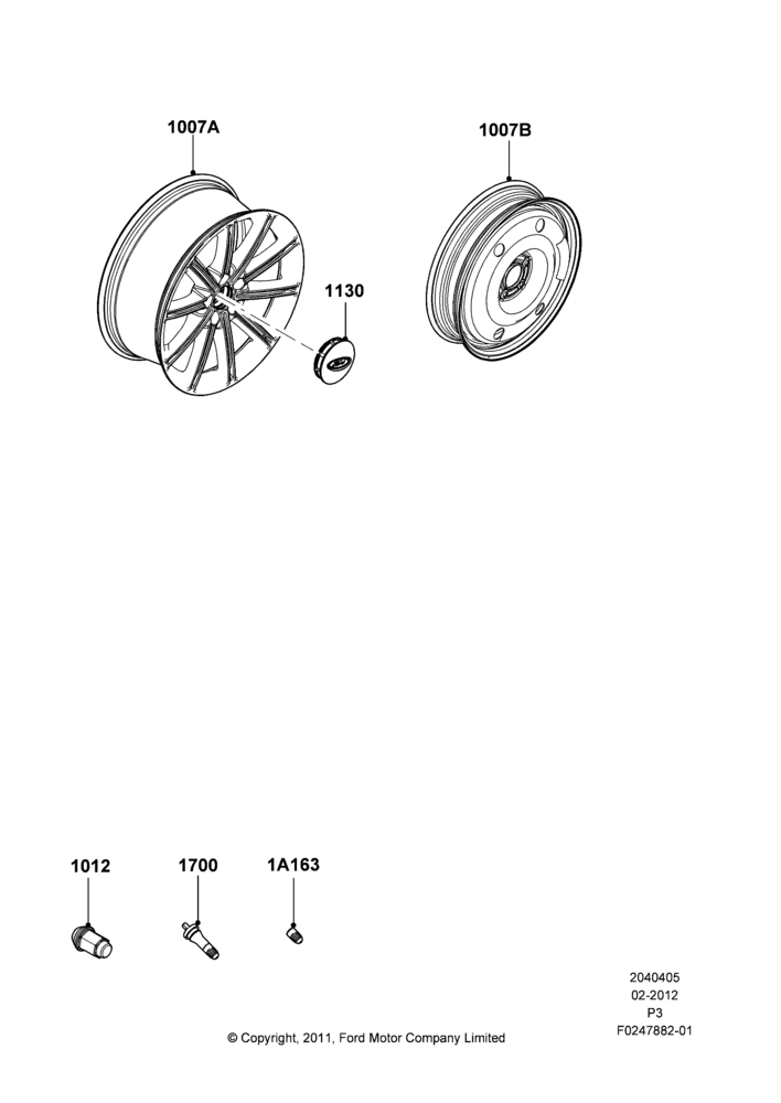 Схема Колёса, With 19" Wheels; 29.02.2012