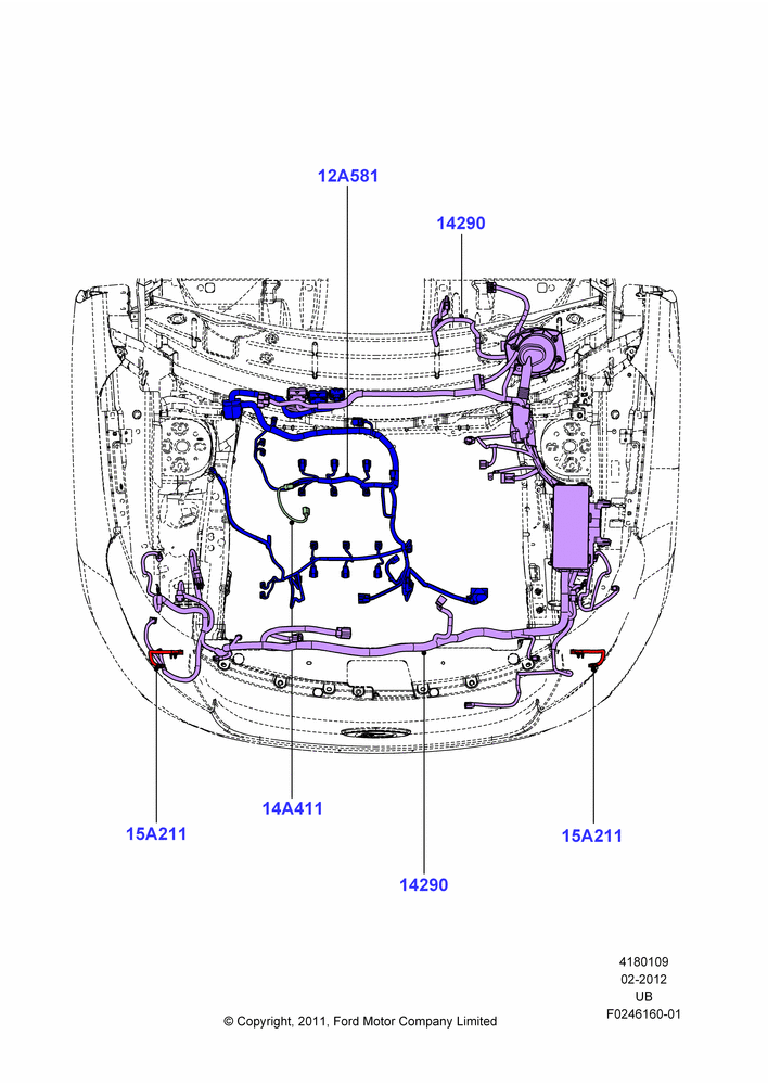 Схема Проводка двигателя и КПП, 3.7L DOHC V6 Gas.; 09.01.2012–04.05.2015