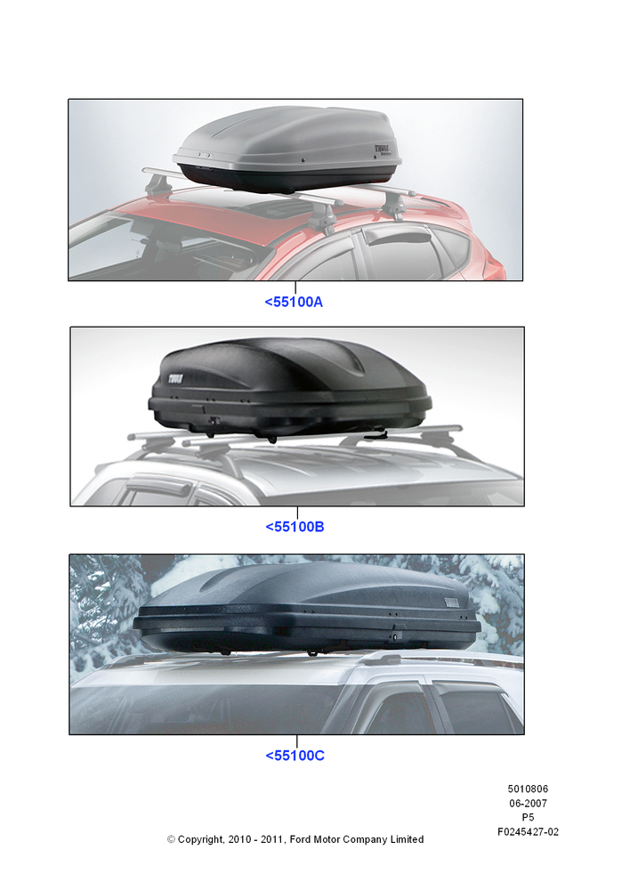 Схема Крепления багажника (аксессуар), Cargo Box; 18.06.2007–15.06.2009