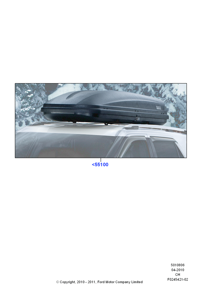 Схема Крепления багажника (аксессуар), Accessories, Cargo Box; 26.04.2010–27.04.2013