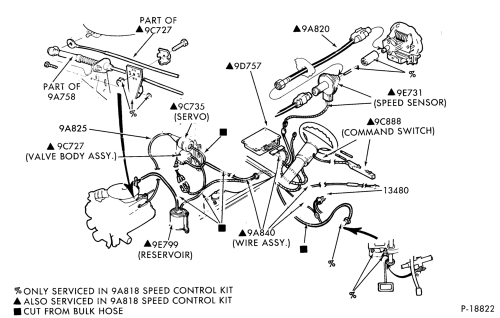 Схема 6 CYL. 3.8L (230 C.I.D.)-Accessory installation- dealer installed