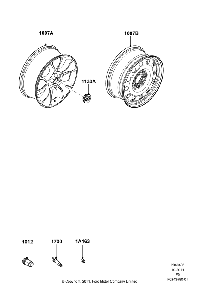 Схема Колёса, With 22" Wheels; 24.10.2011–20.08.2012