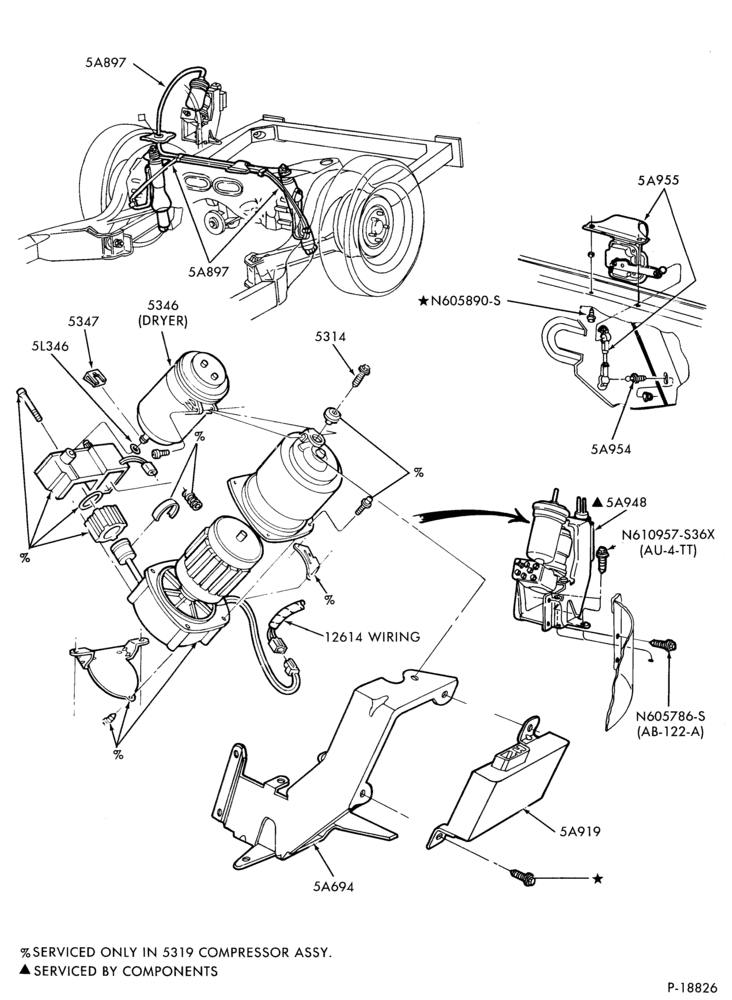 Схема FRAME-REAR SUSPENSION - automatic load leveling system