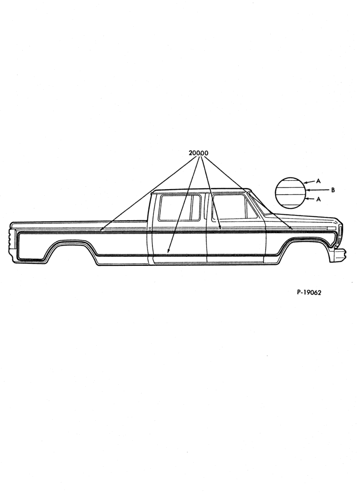 Схема CREW CAB - STRIPES WITH DUAL REAR WHEELS