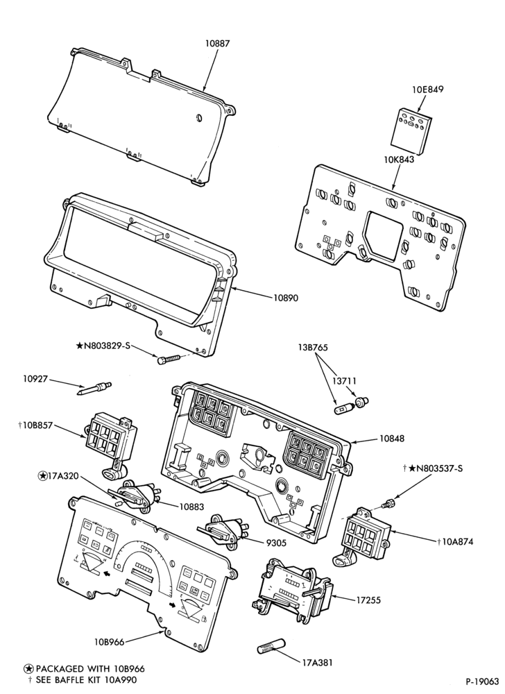Схема Генератор, INSTRUMENT CLUSTER, BATTERY-Instrument cluster and related parts- Taurus - Standard