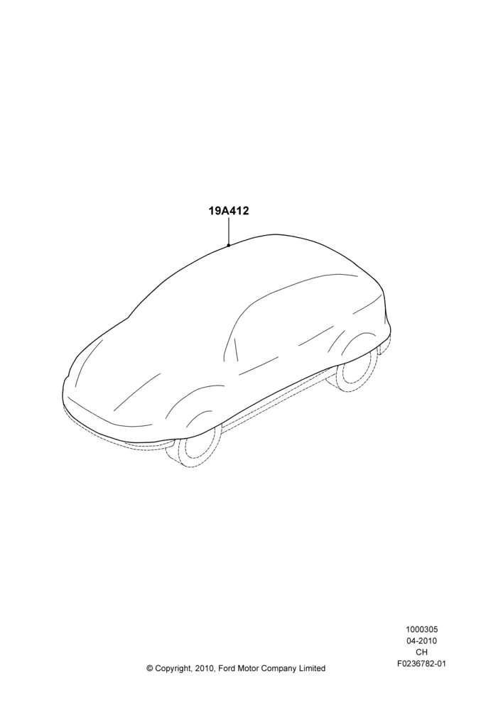 Схема Средства ухода, Accessory, Vehicle Cover; 26.04.2010–27.04.2013