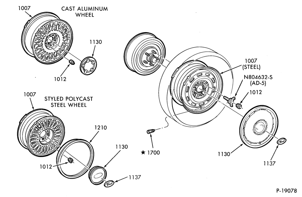 Схема WHEELS-Wheel and related parts
