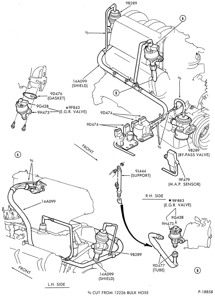 Схема 8 CYL. 5.0L (302 C.I.D.)-GAS-F150/250,U150 - E.F.I.