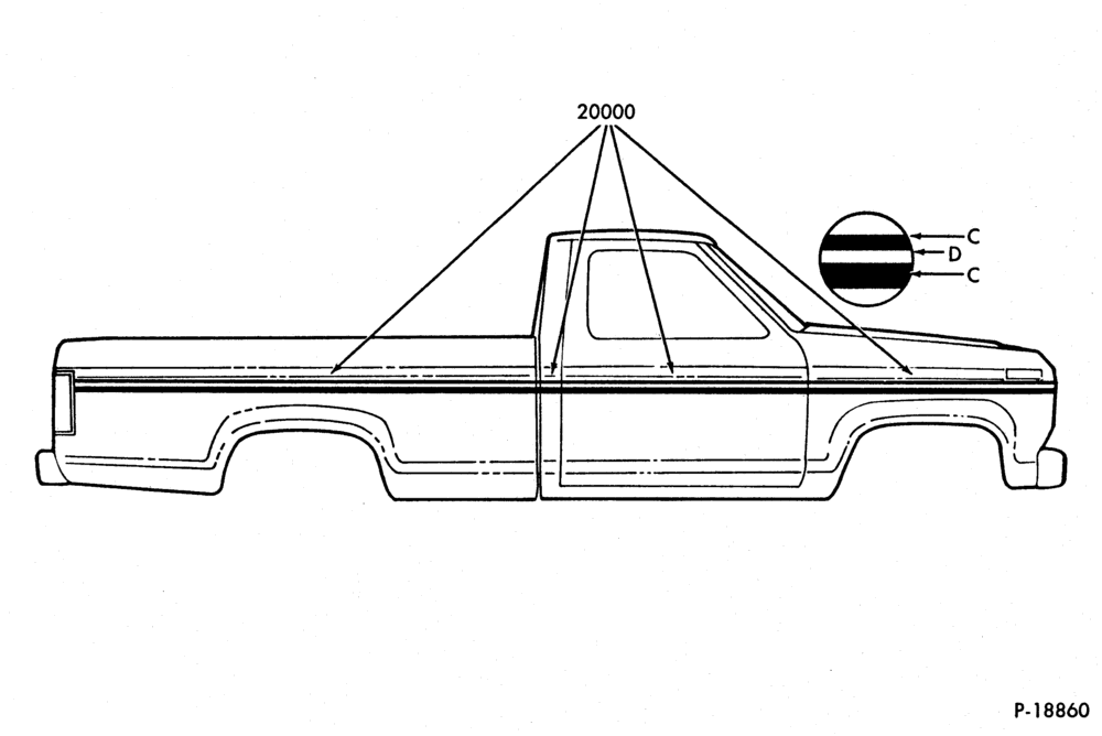 Схема REGULAR CAB - STRIPES