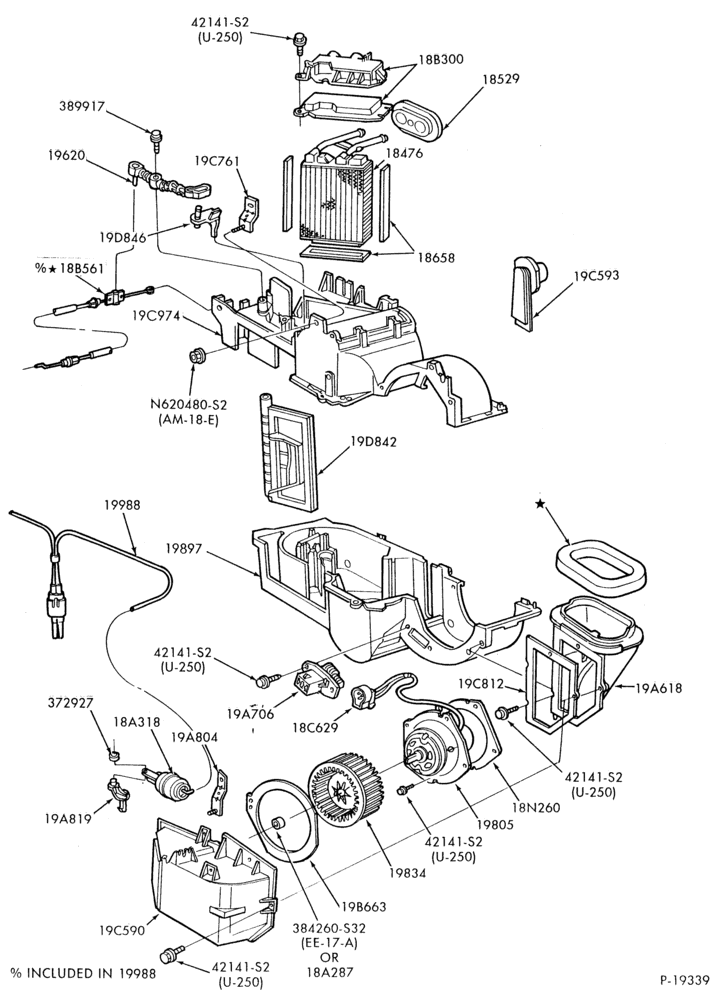 Схема AIR CONDITIONER-Heater and controls- details