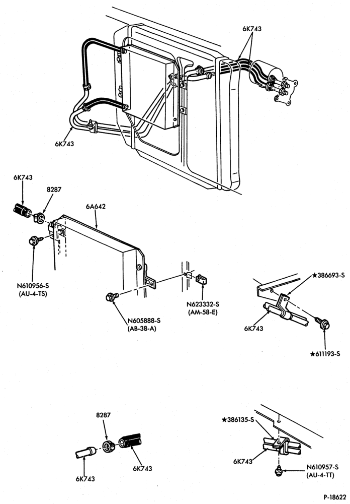 Схема A4LD TYPE TRANSMISSION-Oil cooling system - 4 cyl. 140(2.3L) Diesel-B,R