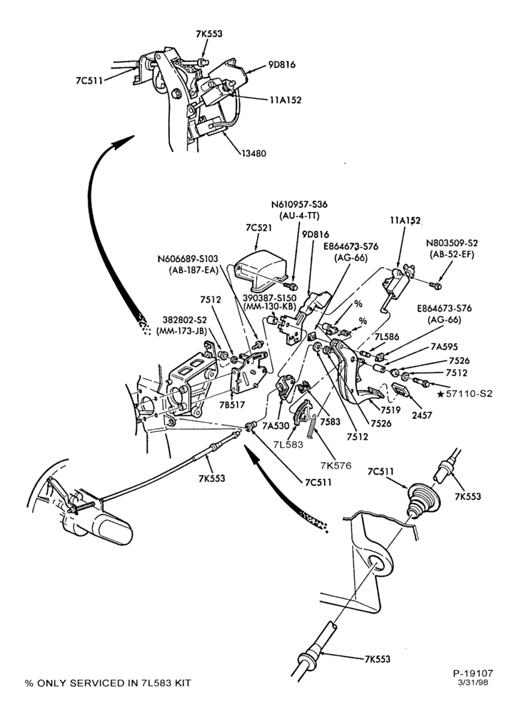 Схема BRAKES-Brake and clutch pedal