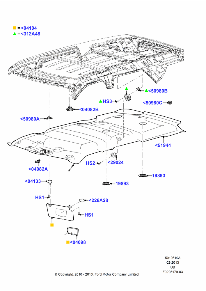 Схема Потолок и козырьки, Less Sun Roof; 04.10.2010–04.05.2015