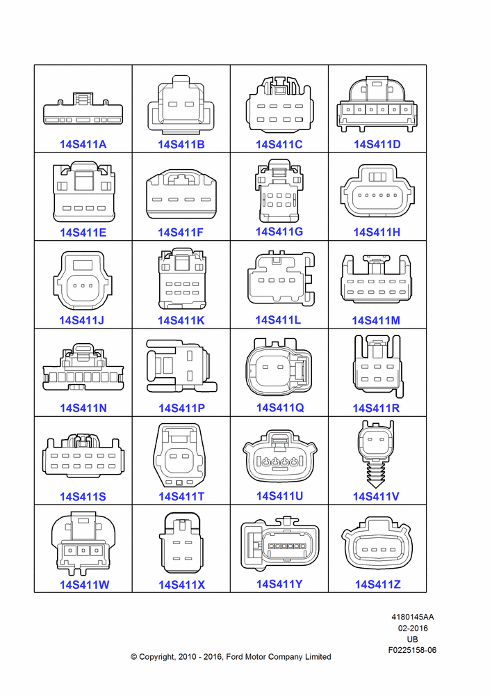 Схема Ремонтные жгуты проводки, Page A, Switches; 01.11.2010–03.03.2019
