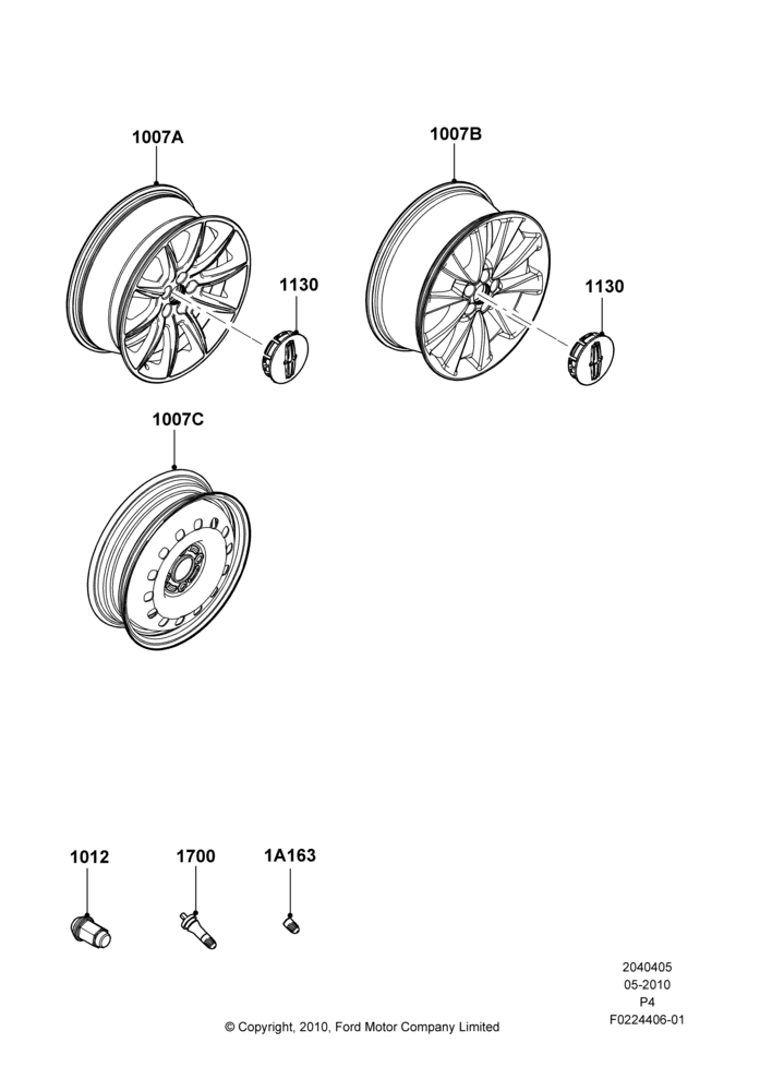 Схема Колёса, With 20" Wheels; 10.05.2010–29.02.2012