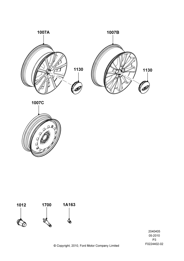 Схема Колёса, With 20" Wheels; 10.05.2010–29.02.2012
