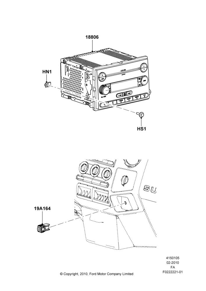 Схема Аудиооборудование (заводское), Analog Audio Broadcast, With AM/FM CD Player, With Premium AM/FM Sterio/CD; 22.02.2010–01.11.2010