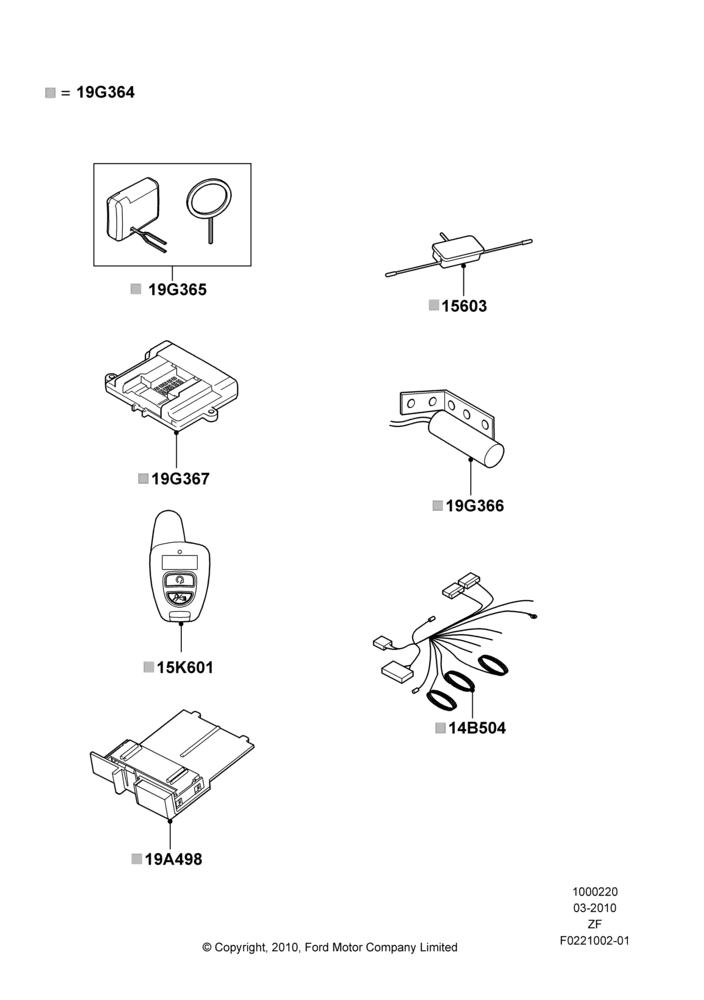 Схема Комплект дистанционного запуска, Automatic Transmission, Accessory, Bi-Directional Remote Start; 22.03.2010–27.06.2014