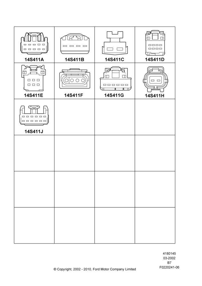 Схема Ремонтные жгуты проводки, Page C, Switches; 18.03.2002–29.06.2009