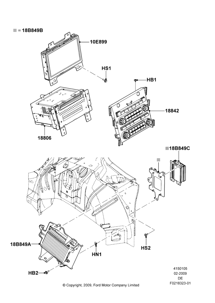 Схема Аудиооборудование (заводское), AM/FM Stereo/6 CD/Navigation System, With Audiophile Sound System; 04.02.2009–29.07.2012