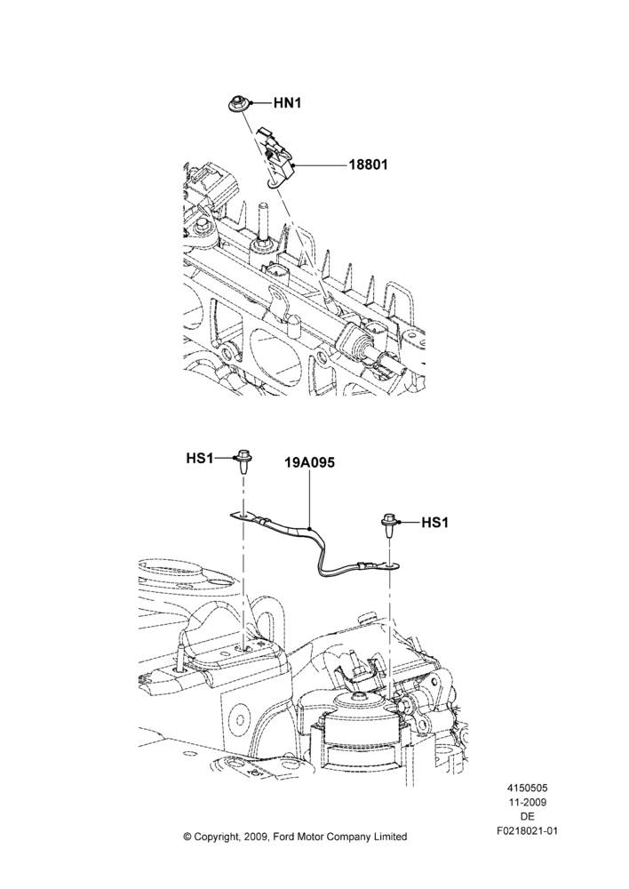 Схема Помехоподавление, 3.0L 4V OHC V6 Duratec 230HP, 2.5L 4v PFI I4 Gas/Electric; 27.07.2009–29.07.2012
