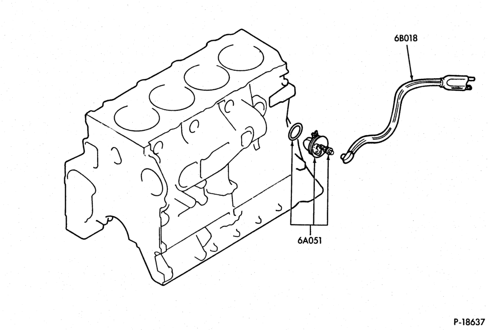 Схема 4 CYL. 2.3L (140 C.I.D.) - DIESEL-Engine block immersion heater