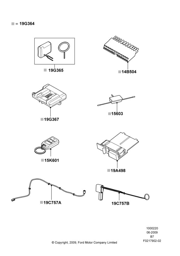 Схема Комплект дистанционного запуска, Accessory, Accessory Protocol Interface Module (Sync Module), One Way; 29.06.2009–11.08.2014