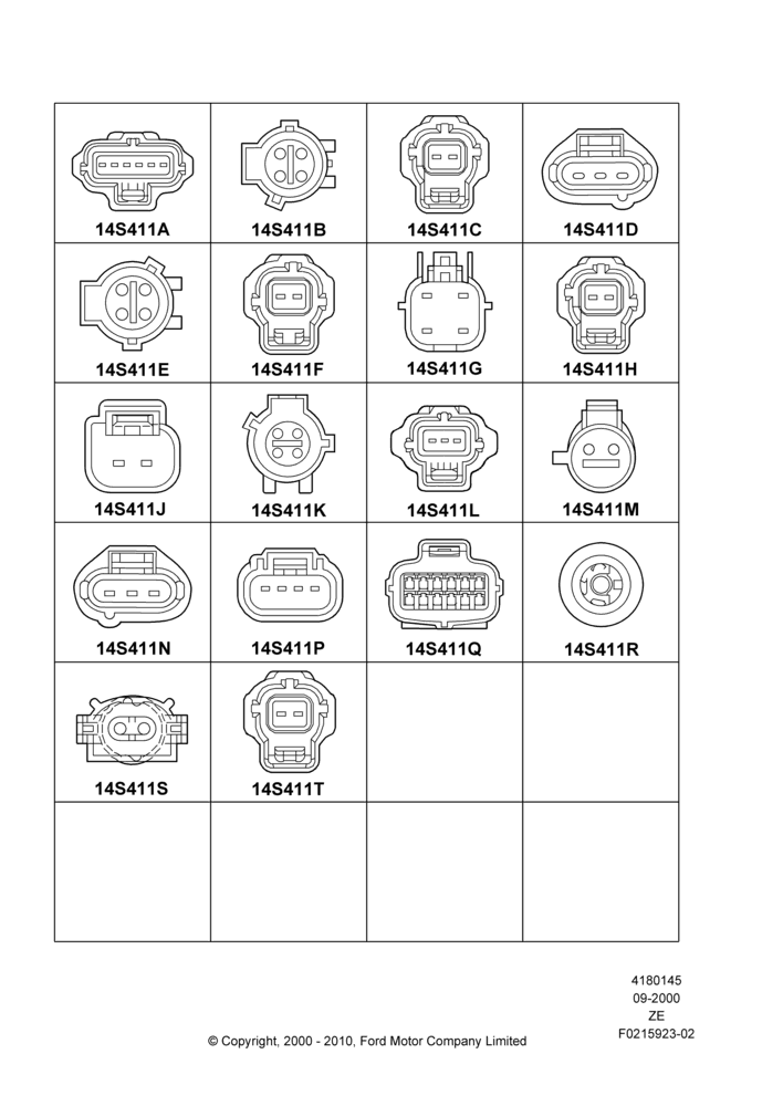 Схема Ремонтные жгуты проводки, Sensors; 18.09.2000–12.05.2004