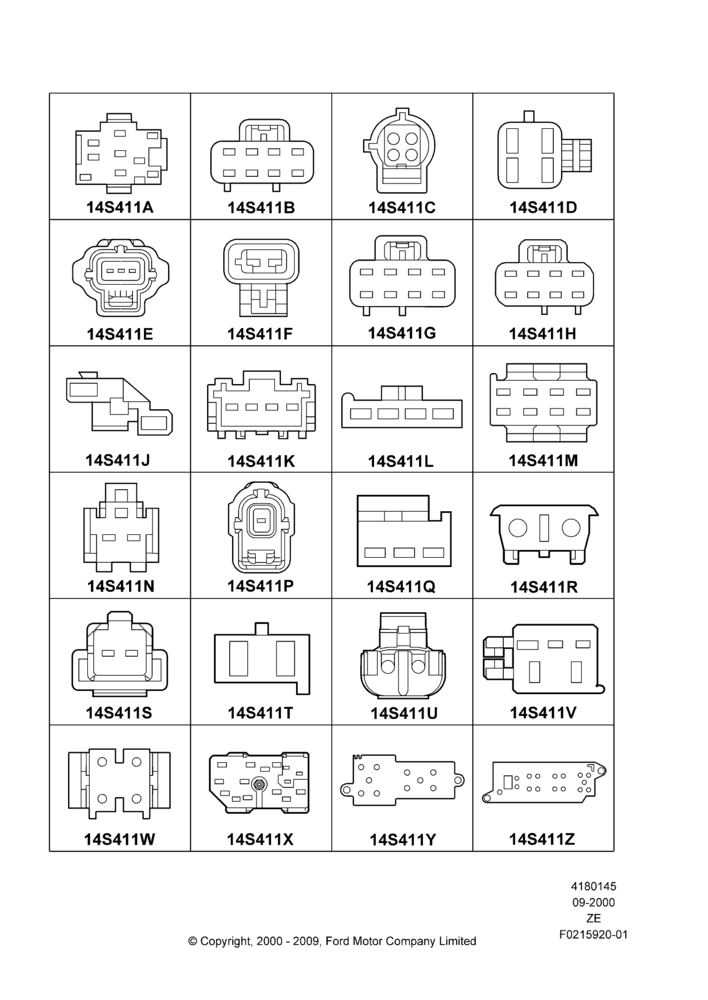Схема Ремонтные жгуты проводки, Page A, Switches; 18.09.2000–12.05.2004