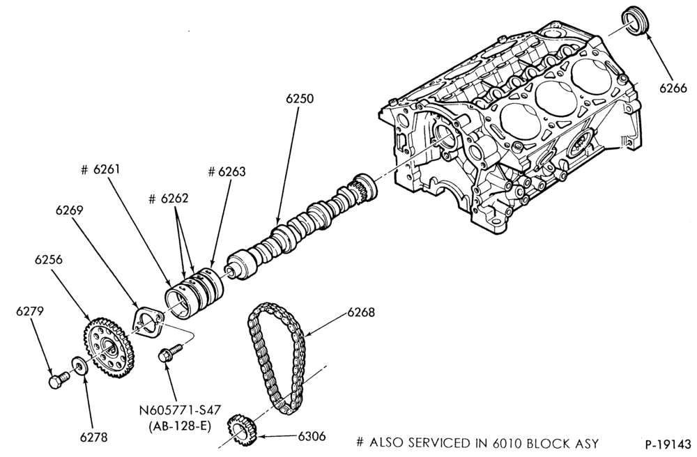 Схема 6 CYL. 3.0L-Camshaft, gear & bearings-R