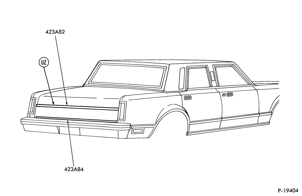 Схема LOWER BACK PANEL