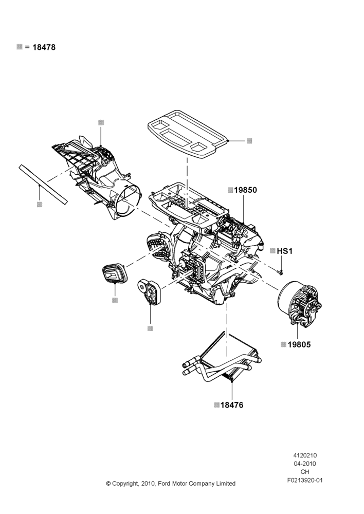 Схема Климат — внутренние компоненты, Less Air Conditioning; 26.04.2010–27.04.2013