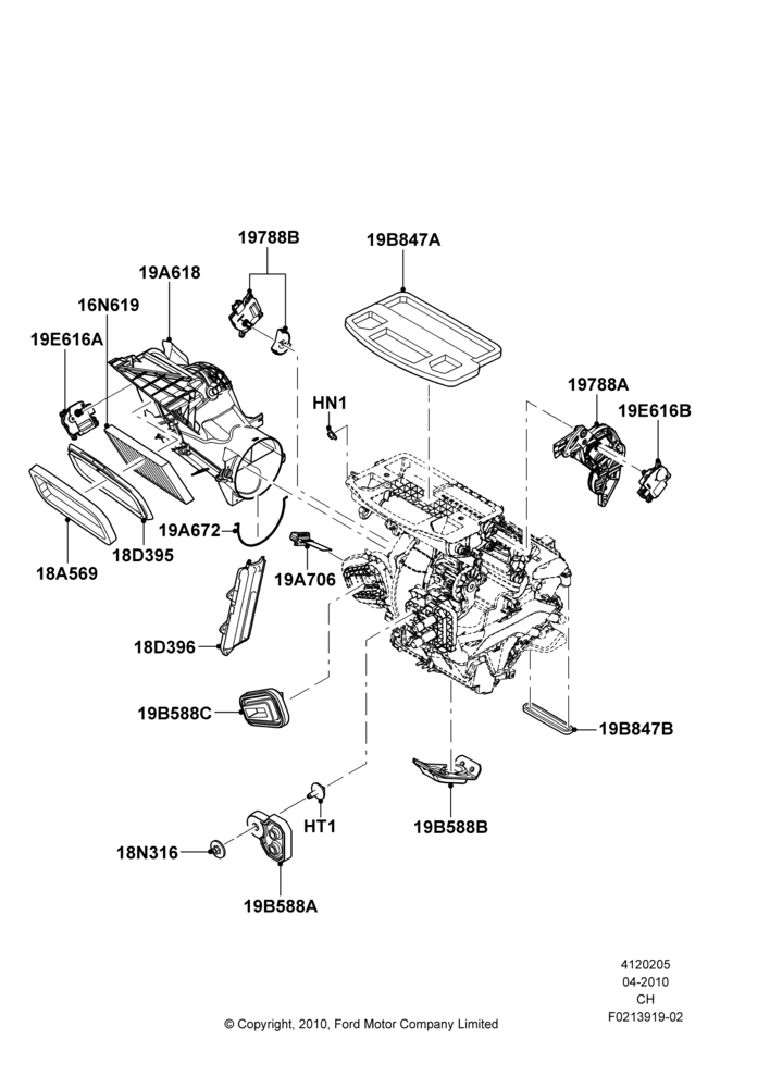 Схема Климат — наружные компоненты, Less Air Conditioning; 26.04.2010–27.04.2013