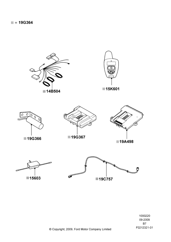 Схема Комплект дистанционного запуска, Less Sync, Accessory, Bi-Directional Remote Start; 30.03.2009–29.06.2009