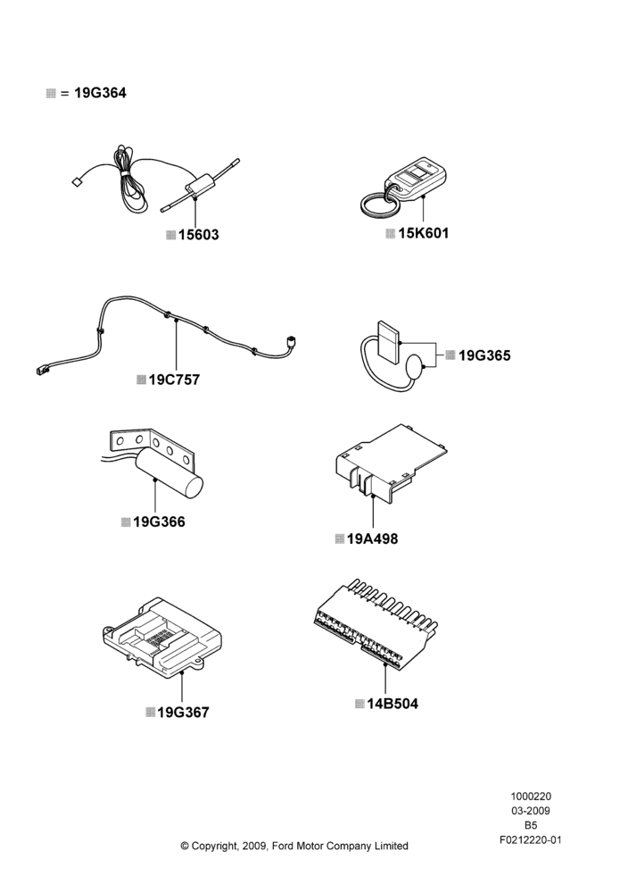 Схема Комплект дистанционного запуска, Accessory, One Way; 30.03.2009–29.06.2009