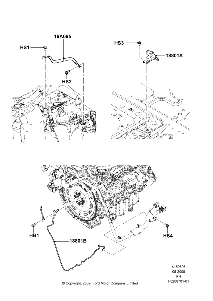 Схема Помехоподавление, 3.5L DOHC T/C V6 Gas; 15.06.2009–06.02.2012