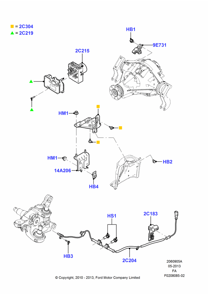 Схема Антиблокировочная система (ABS), Less Traction Control; 22.02.2010–05.07.2016