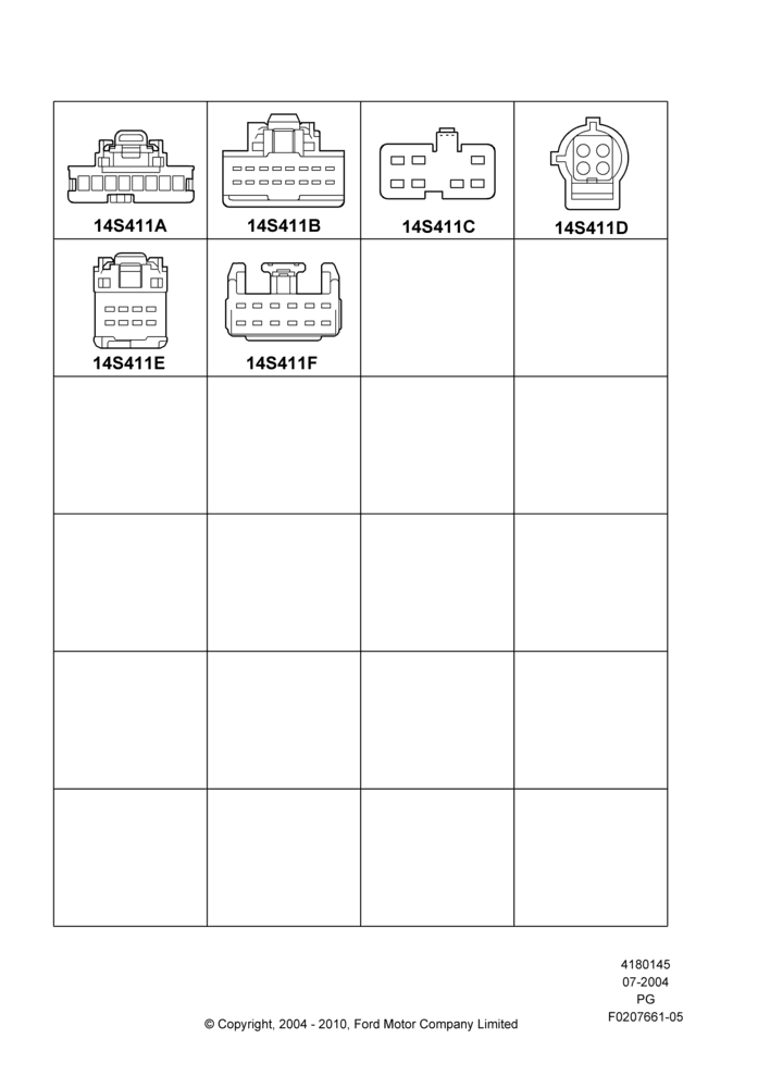 Схема Ремонтные жгуты проводки, Page B, Switches; 12.07.2004–15.06.2009