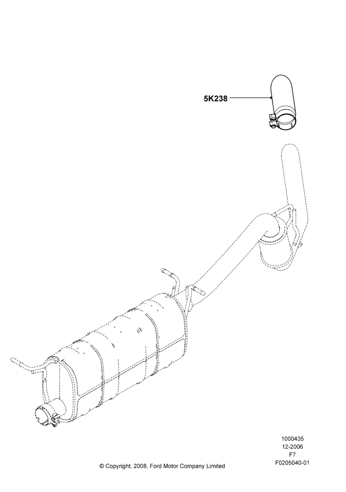 Схема EXHAUST EMBELLISHMENTS, Accessory; 18.12.2006–15.02.2010