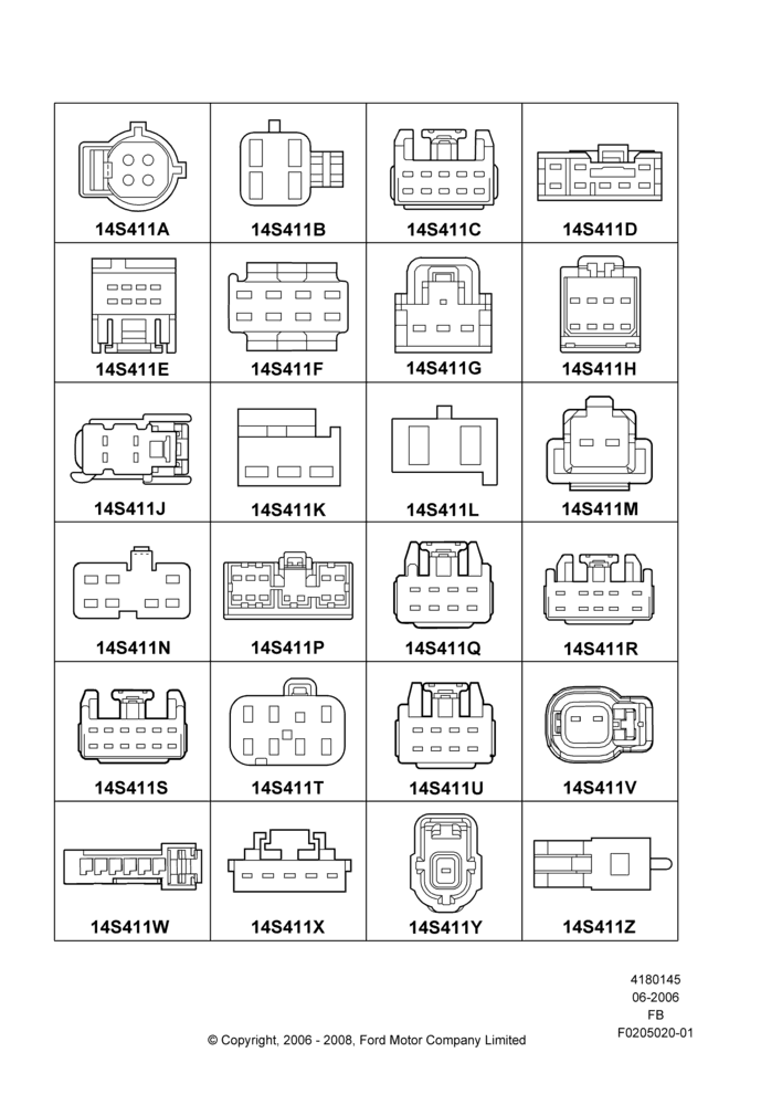Схема Ремонтные жгуты проводки, Page A, Switches; 19.06.2006–26.09.2011