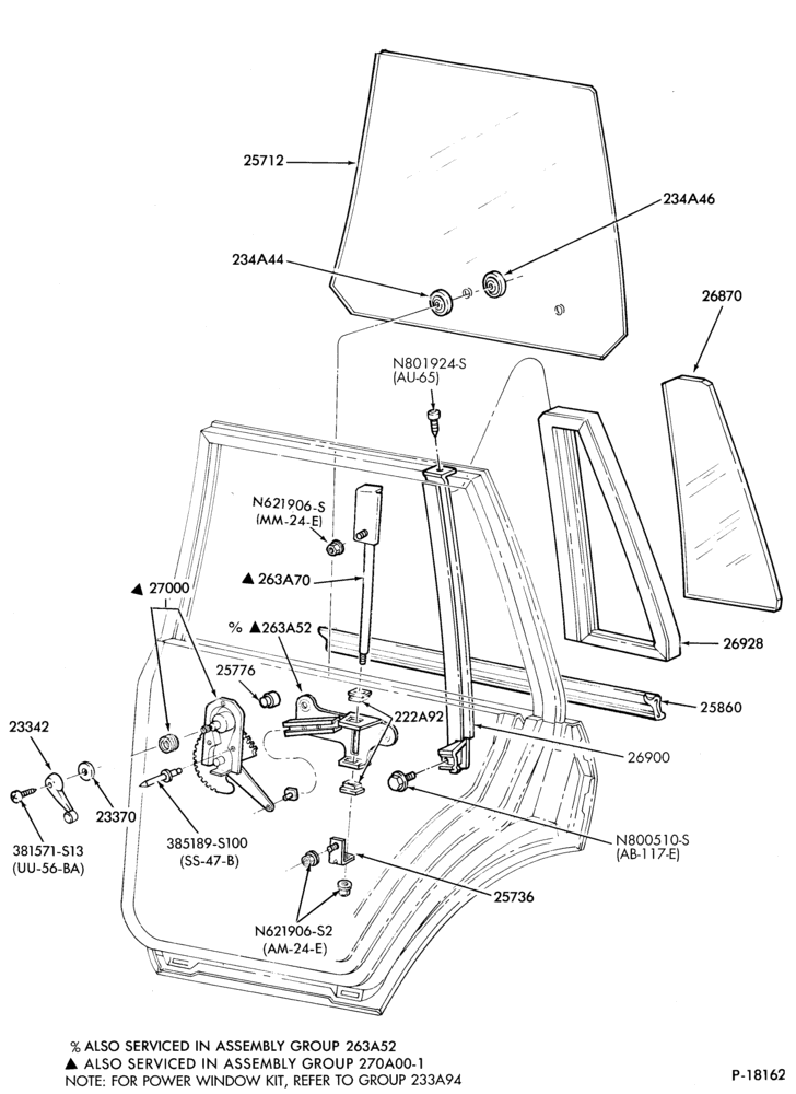 Схема BODY SIDES AND QUARTER-(rear door)-B/T 54 "From 2/83" - B/T 74 "From 12/82"